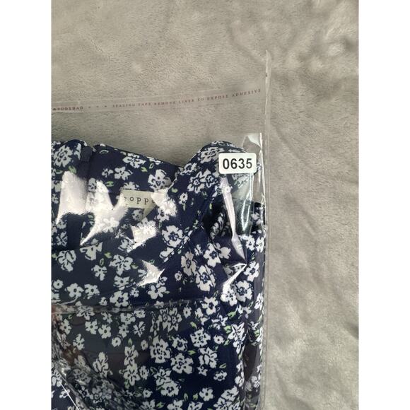 Copper Key XS Blue‎ Floral Print Sleeveless Dress - Picture 5 of 5